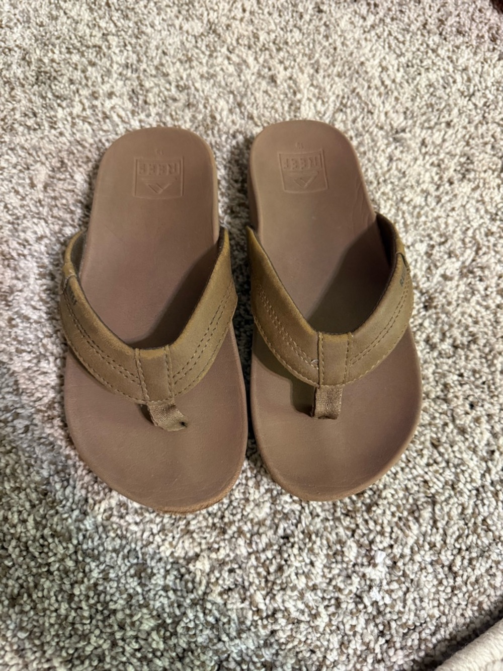 Reef Kids Tan Brown Flip-Flop Sandals